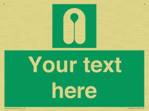 Custom sign safe condition Lifejacket